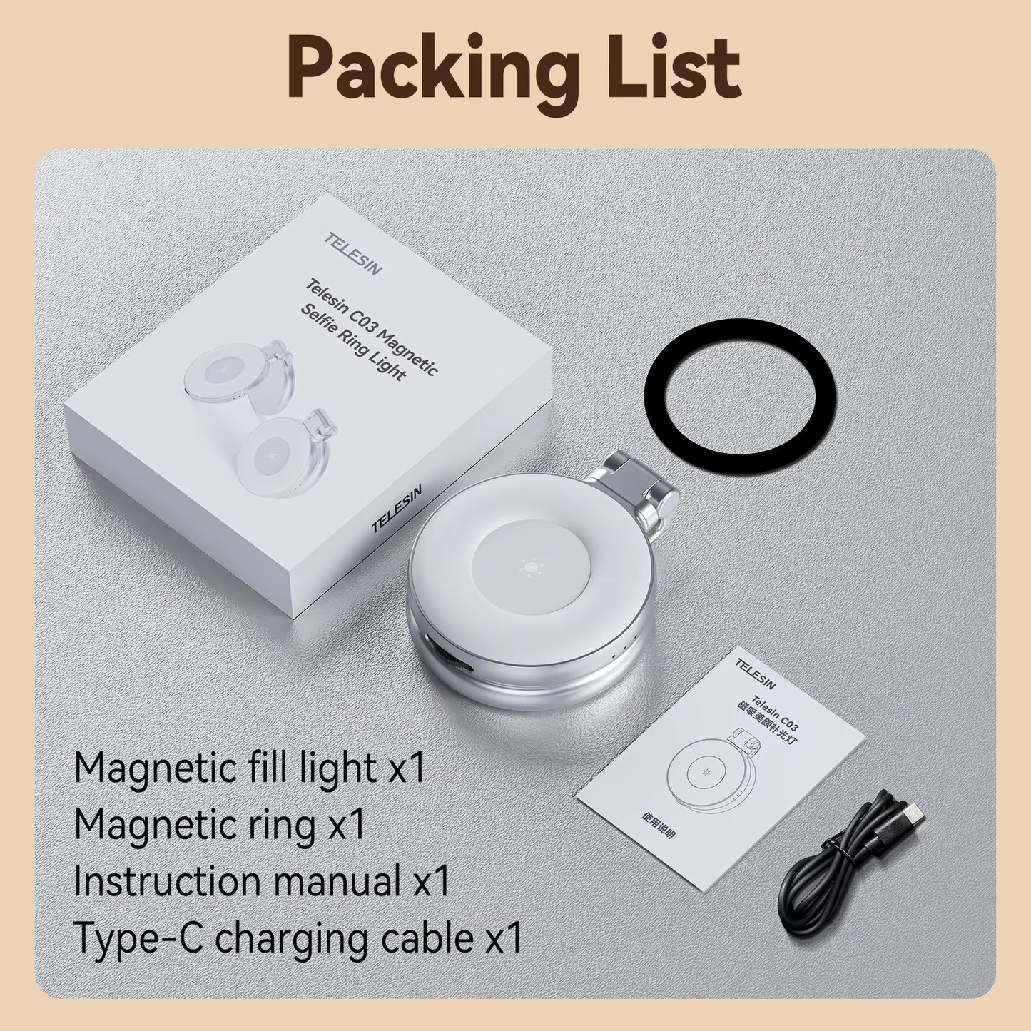 Gadexs Led Mag-safe Selfie Light
