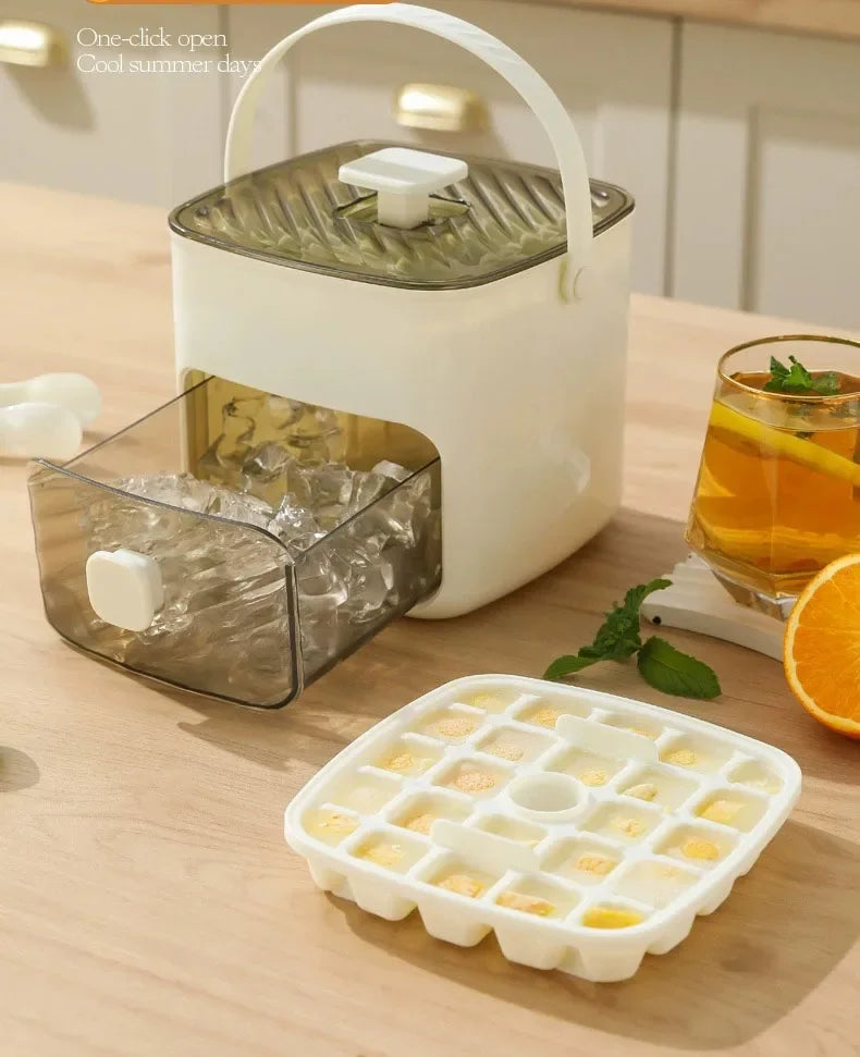 48 Grid Ice Cube Box One-touch Easy Release
